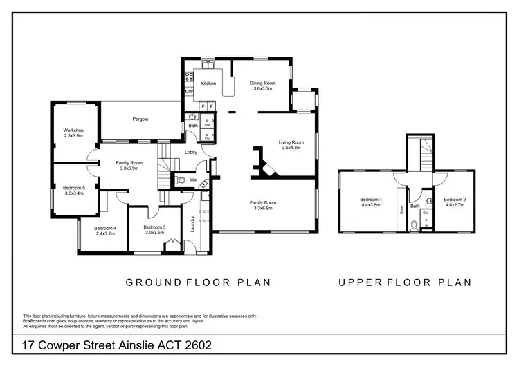 Floorplan of Homely house listing, 17 Cowper Street, Ainslie ACT 2602
