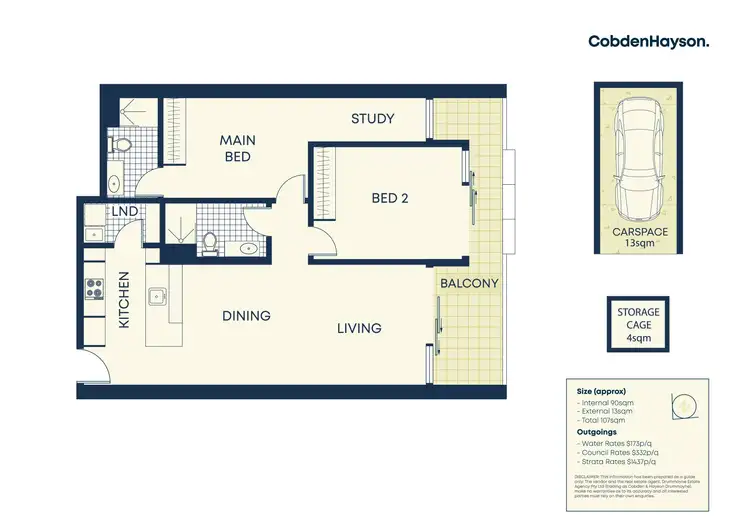 Floorplan of Homely apartment listing, 210/7 Church Street, Drummoyne NSW 2047