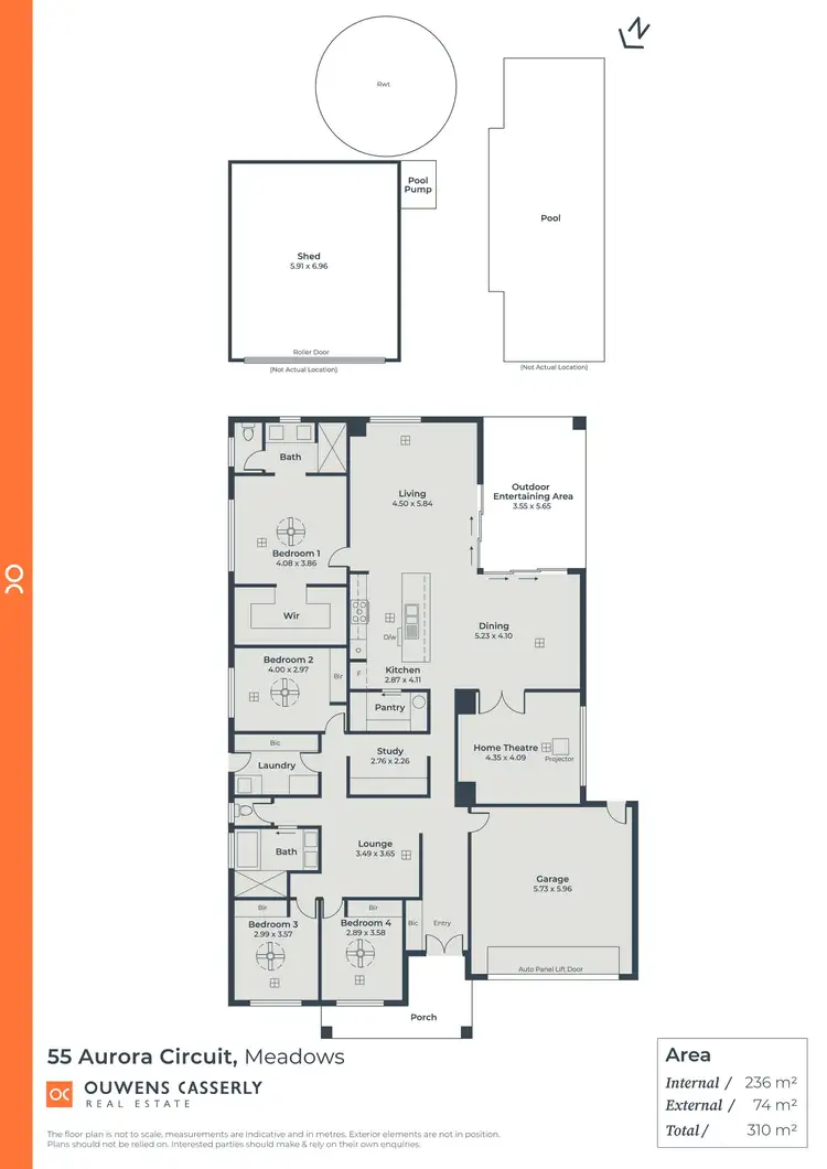 Floorplan of Homely house listing, 55 Aurora Circuit, Meadows SA 5201