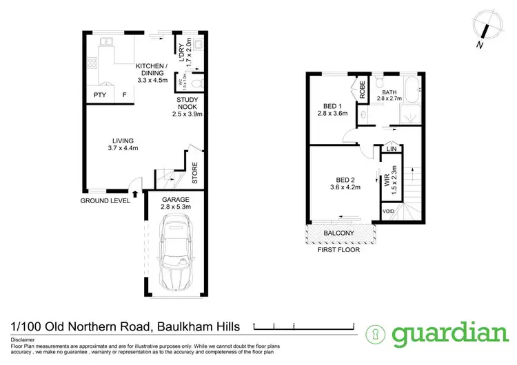 Floorplan of Homely house listing, 1/100 Old Northern Road, Baulkham Hills NSW 2153