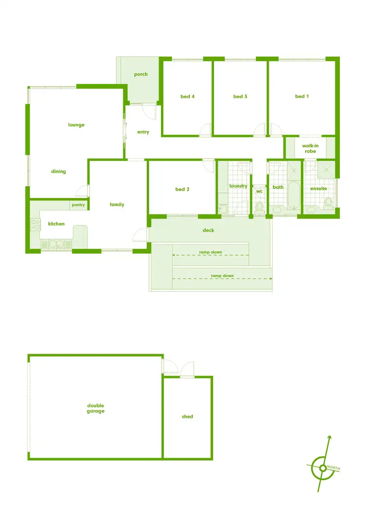 Floorplan of Homely house listing, 1 McLeod Place, Kambah ACT 2902