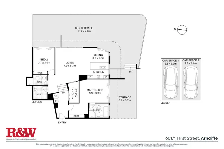 Floorplan of Homely apartment listing, 601/1 Hirst Street, Arncliffe NSW 2205