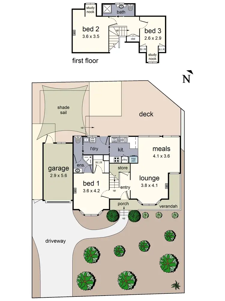 Floorplan of Homely townhouse listing, 11/1 Ayres Road, Healesville VIC 3777