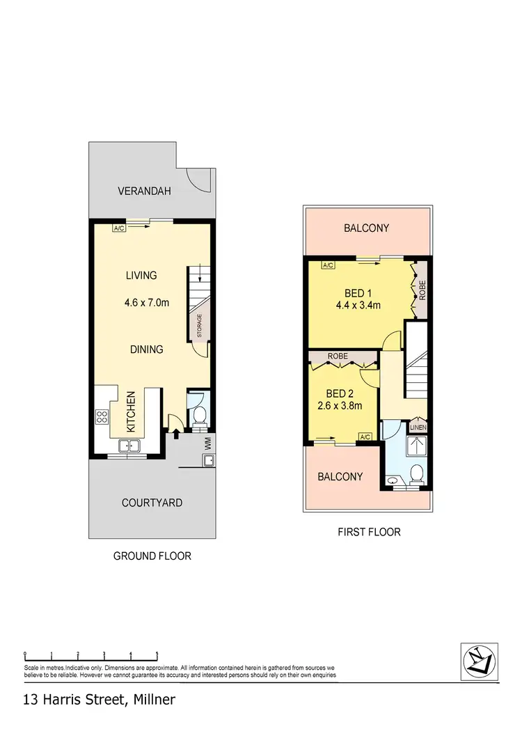 Floorplan of Homely townhouse listing, 11/13 Harris Street, Millner NT 810
