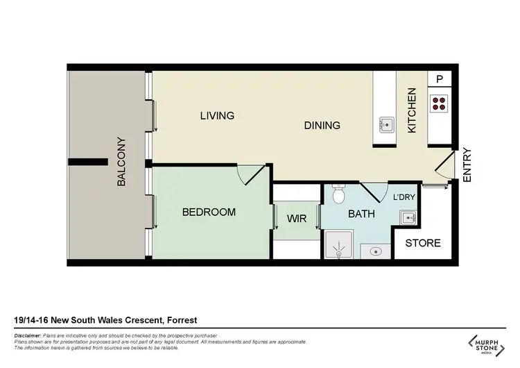 Floorplan of Homely unit listing, 19/14-16 New South Wales Crescent, Forrest ACT 2603