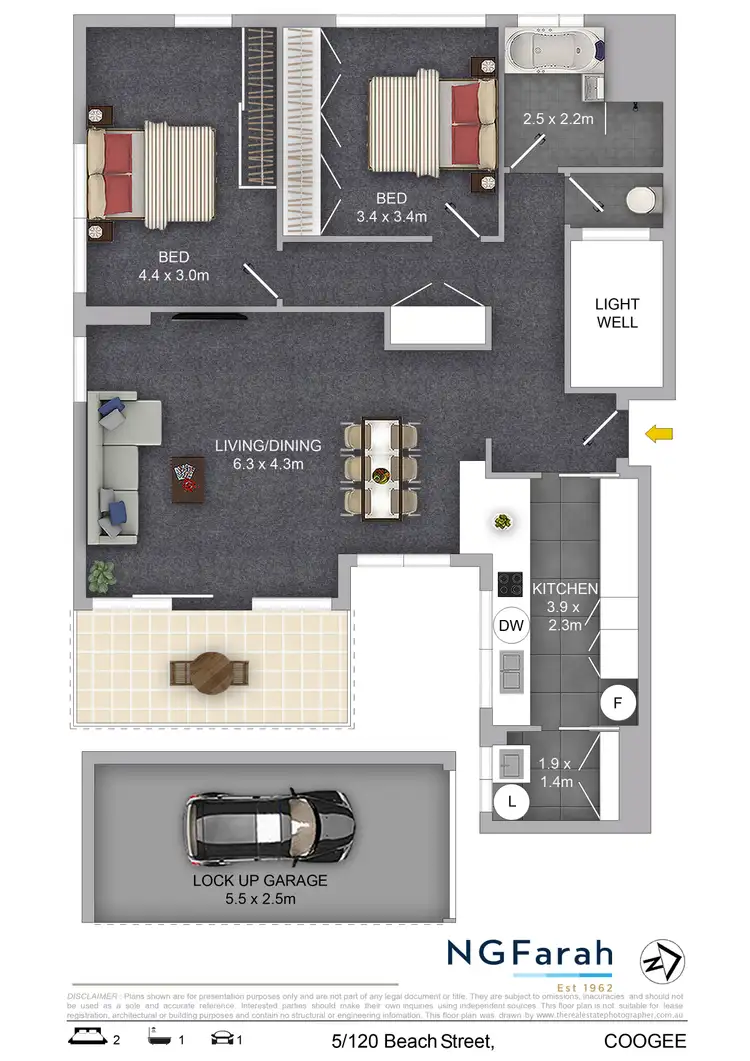 Floorplan of Homely apartment listing, 5/120-122 Beach Street, Coogee NSW 2034
