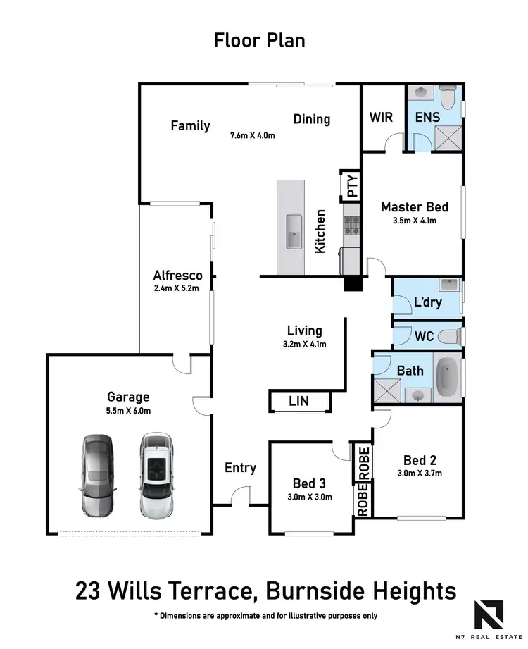 Floorplan of Homely house listing, 23 Wills Terrace, Burnside Heights VIC 3023