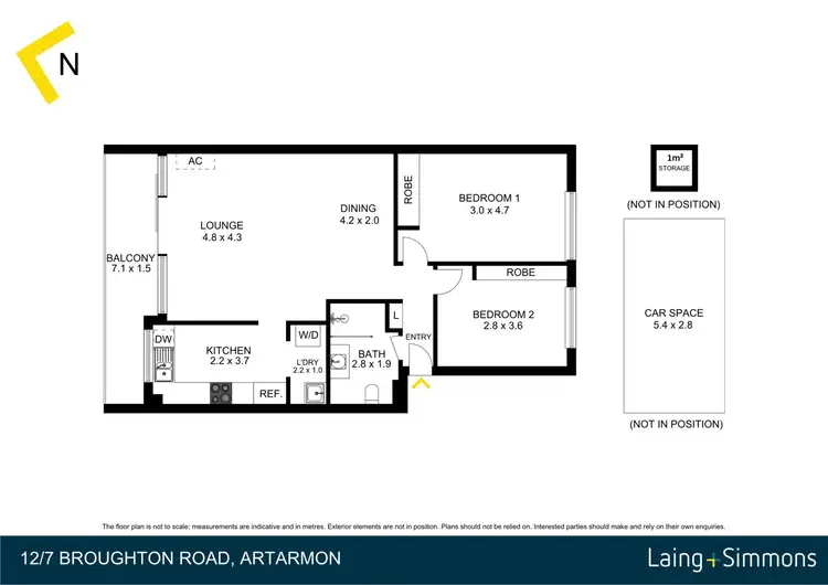 Floorplan of Homely apartment listing, 12/7 Broughton Road, Artarmon NSW 2064