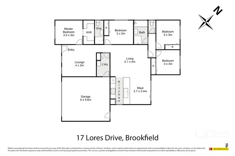 Floorplan of Homely house listing, 17 Lores Drive, Brookfield VIC 3338