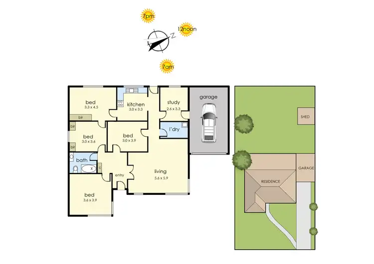 Floorplan of Homely house listing, 6 Bundara Court, Frankston VIC 3199