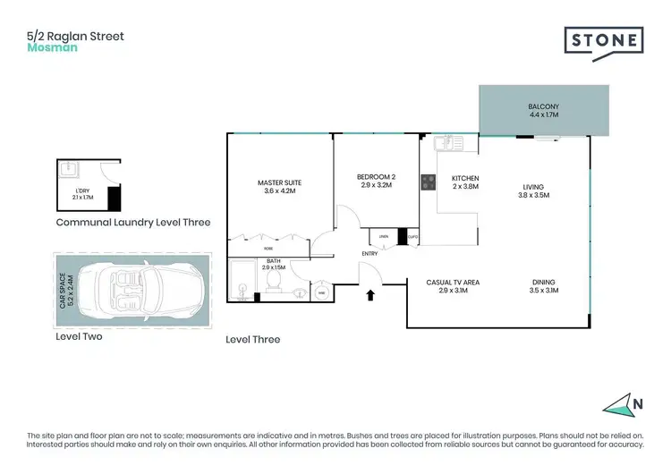 Floorplan of Homely apartment listing, 5/2 Raglan Street, Mosman NSW 2088