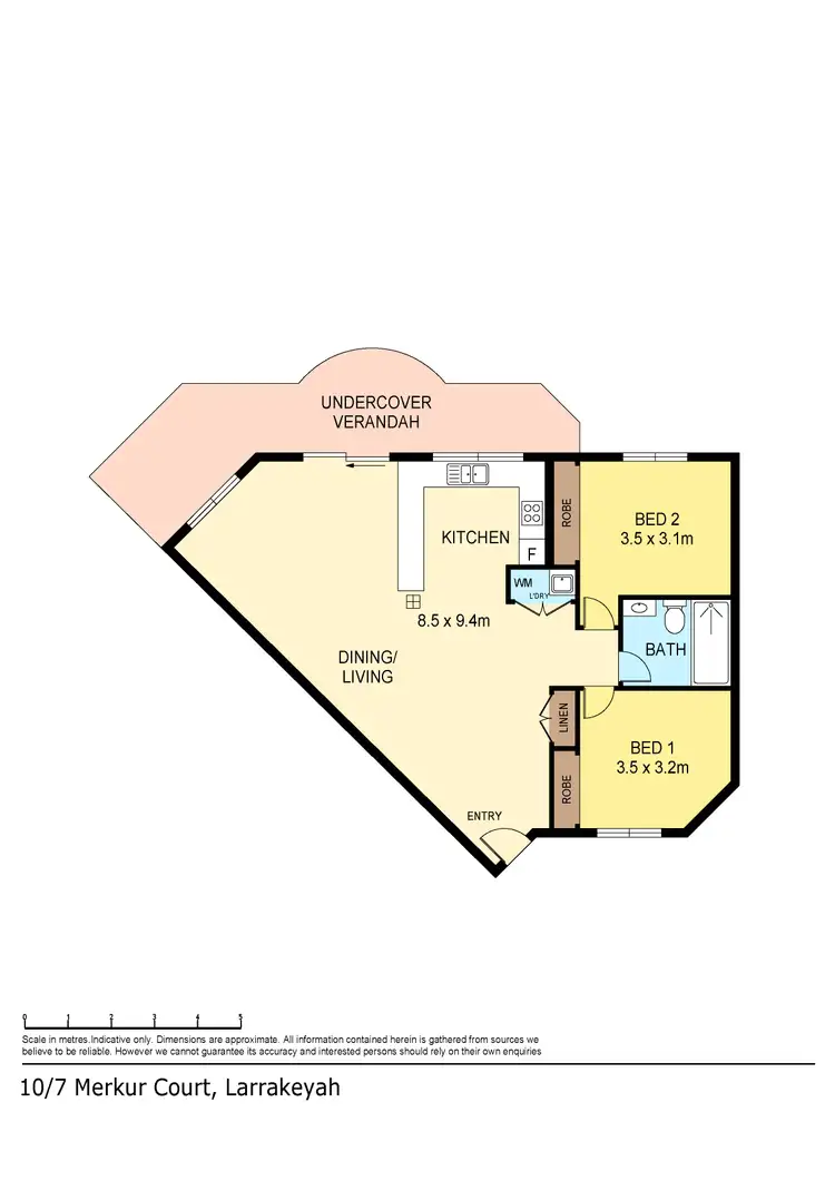 Floorplan of Homely unit listing, 10/7 Merkur Court, Larrakeyah NT 820