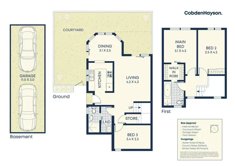 Floorplan of Homely townhouse listing, 4/68-74 Cecily Street, Lilyfield NSW 2040