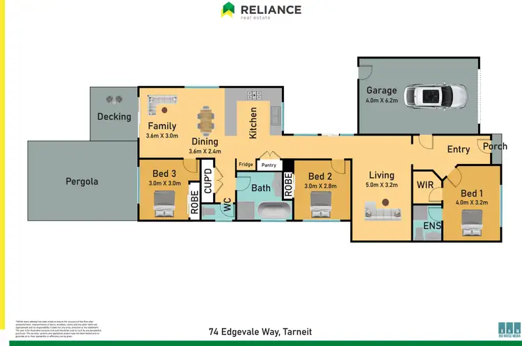Floorplan of Homely house listing, 74 Edgevale Way, Tarneit VIC 3029