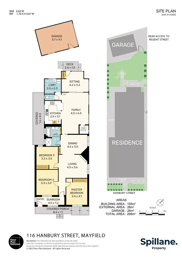Floorplan of Homely house listing, 116 Hanbury Street, Mayfield NSW 2304