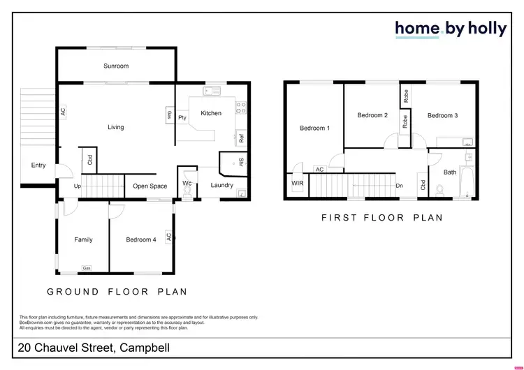 Floorplan of Homely semi-detached listing, 20 Chauvel Street, Campbell ACT 2612