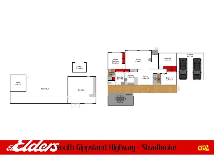 Floorplan of Homely rural property listing, 4523 South Gippsland Highway, Stradbroke VIC 3851