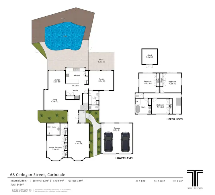 Floorplan of Homely house listing, 68 Cadogan Street, Carindale QLD 4152