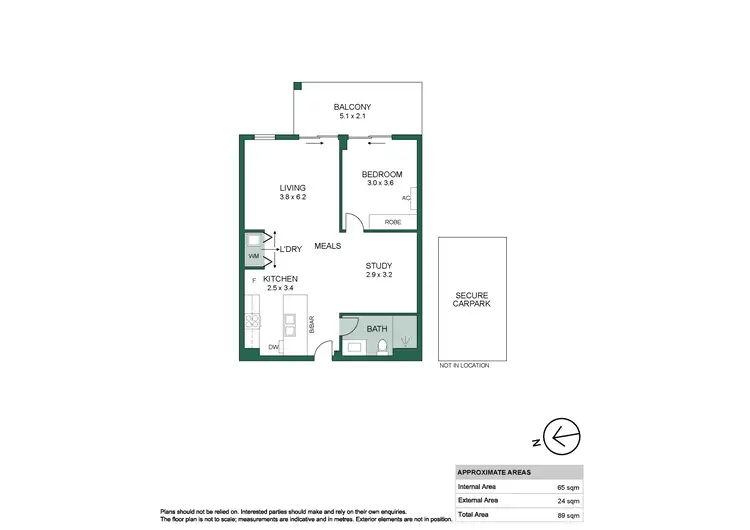 Floorplan of Homely apartment listing, 105/293 Fullarton Road, Parkside SA 5063