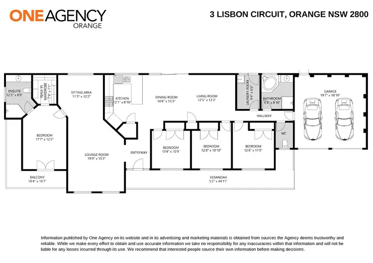 Floorplan of Homely house listing, 3 Lisbon Circuit, Orange NSW 2800