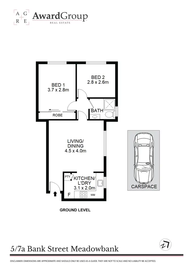 Floorplan of Homely unit listing, 5/7A Bank Street, Meadowbank NSW 2114