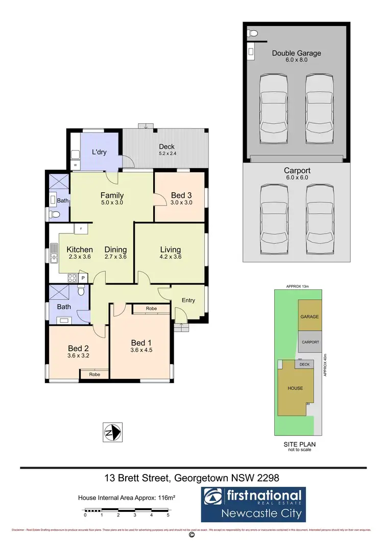 Floorplan of Homely house listing, 13 Brett Street, Georgetown NSW 2298