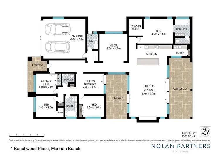 Floorplan of Homely house listing, 4 Beechwood Place, Moonee Beach NSW 2450