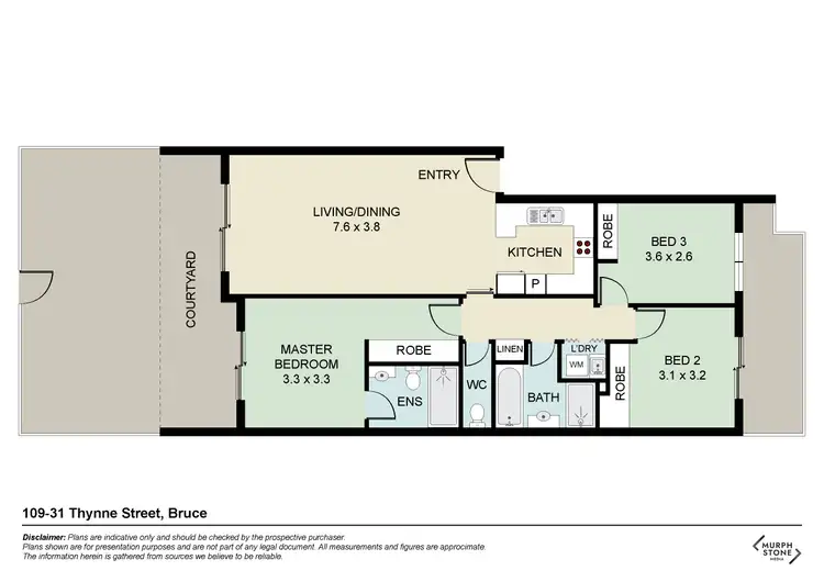Floorplan of Homely apartment listing, 109/31 Thynne Street, Bruce ACT 2617