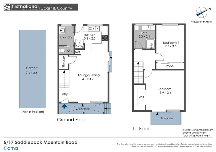 Floorplan of Homely townhouse listing, 5/17 Saddleback Mountain Road, Kiama NSW 2533