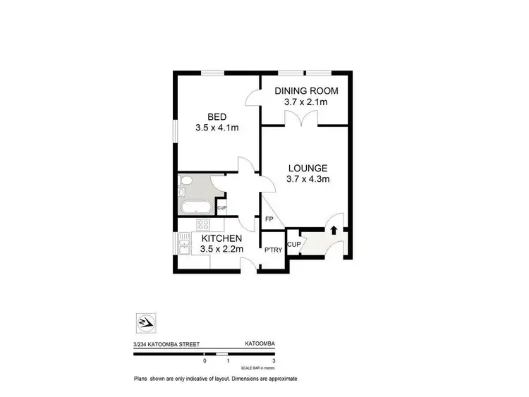 Floorplan of Homely apartment listing, 3/234 Katoomba Street, Katoomba NSW 2780