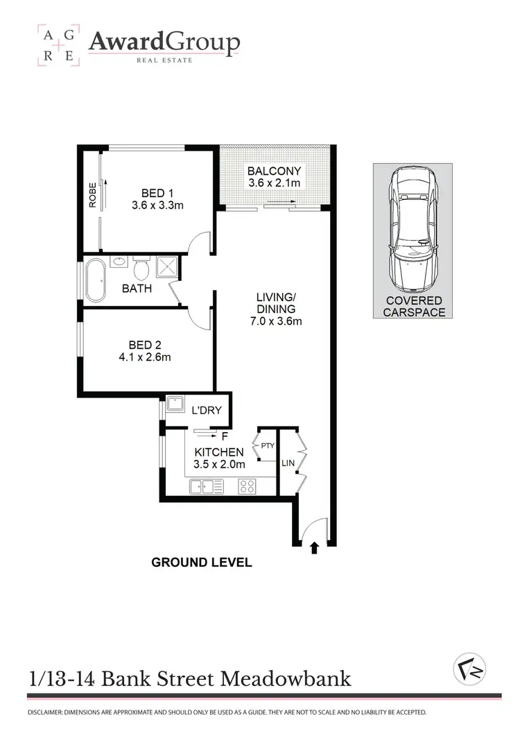 Floorplan of Homely unit listing, 1/13-14 Bank Street, Meadowbank NSW 2114