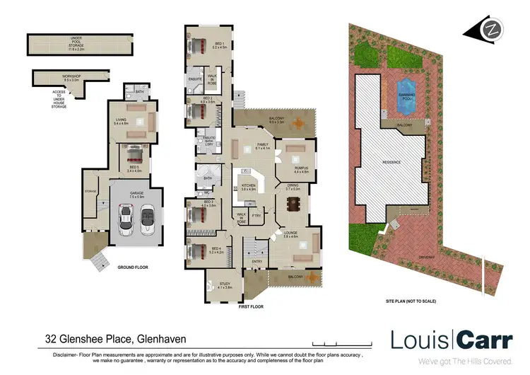 Floorplan of Homely house listing, 32 Glenshee Place, Glenhaven NSW 2156