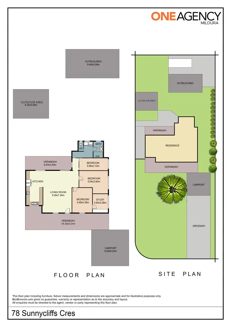 Floorplan of Homely house listing, 78 Sunnycliffs Crescent, Red Cliffs VIC 3496