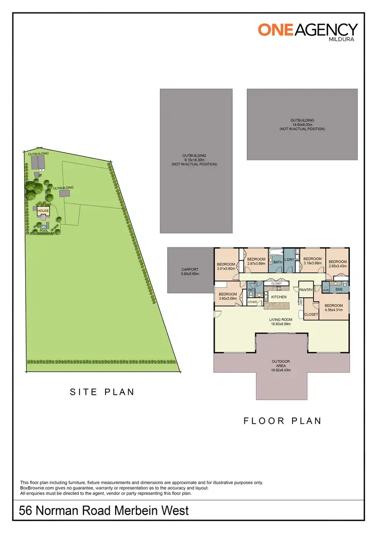 Floorplan of Homely house listing, 56 Norman Road, Merbein West VIC 3505