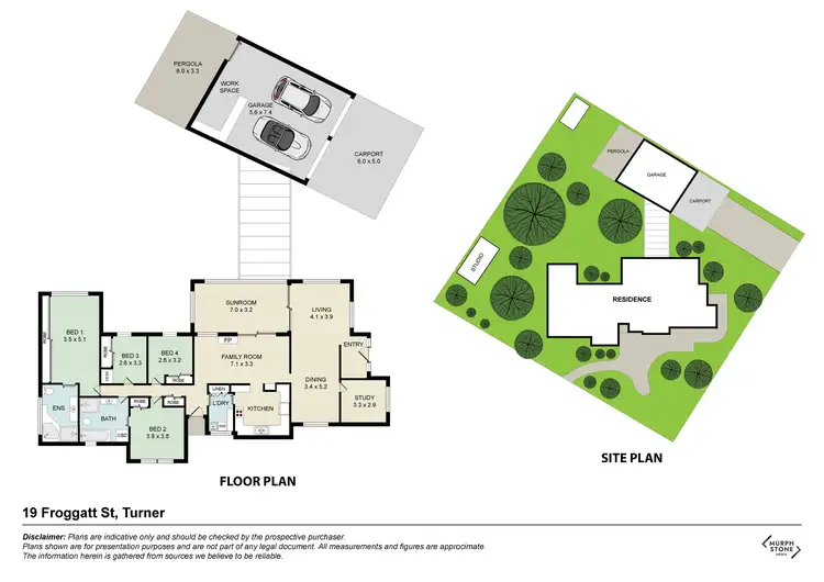 Floorplan of Homely house listing, 19 Froggatt Street, Turner ACT 2612