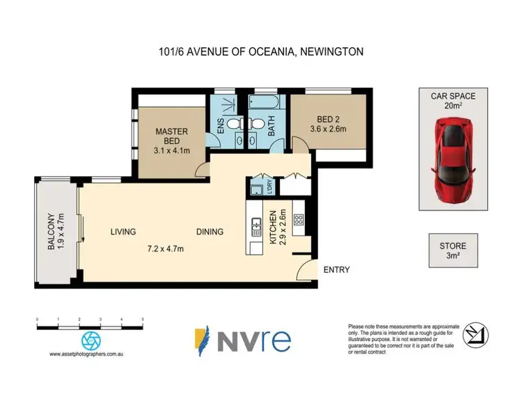Floorplan of Homely apartment listing, 101/6 Avenue Of Oceania, Newington NSW 2127