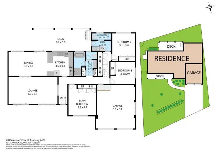 Floorplan of Homely house listing, 20 Palmway Crescent, Tuncurry NSW 2428