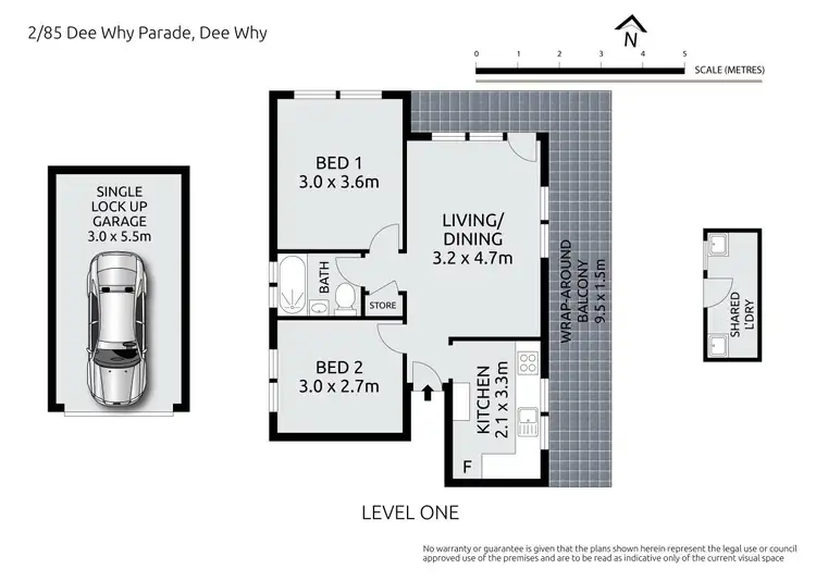 Floorplan of Homely apartment listing, 2/85 Dee Why Parade, Dee Why NSW 2099