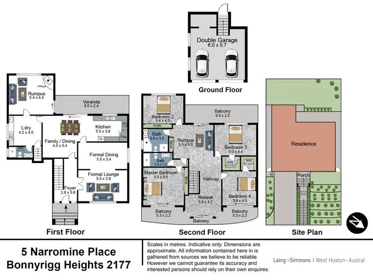 Floorplan of Homely house listing, 5 Narromine Place, Bonnyrigg Heights NSW 2177