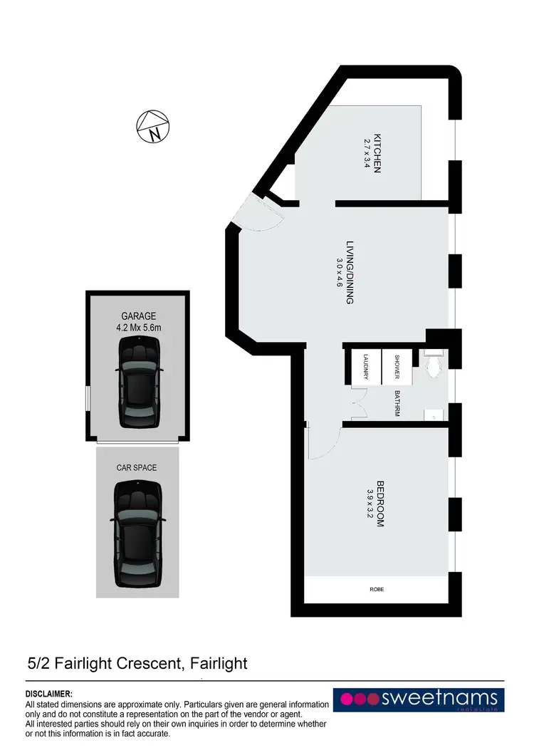 Floorplan of Homely apartment listing, 5/2 Fairlight Crescent, Fairlight NSW 2094