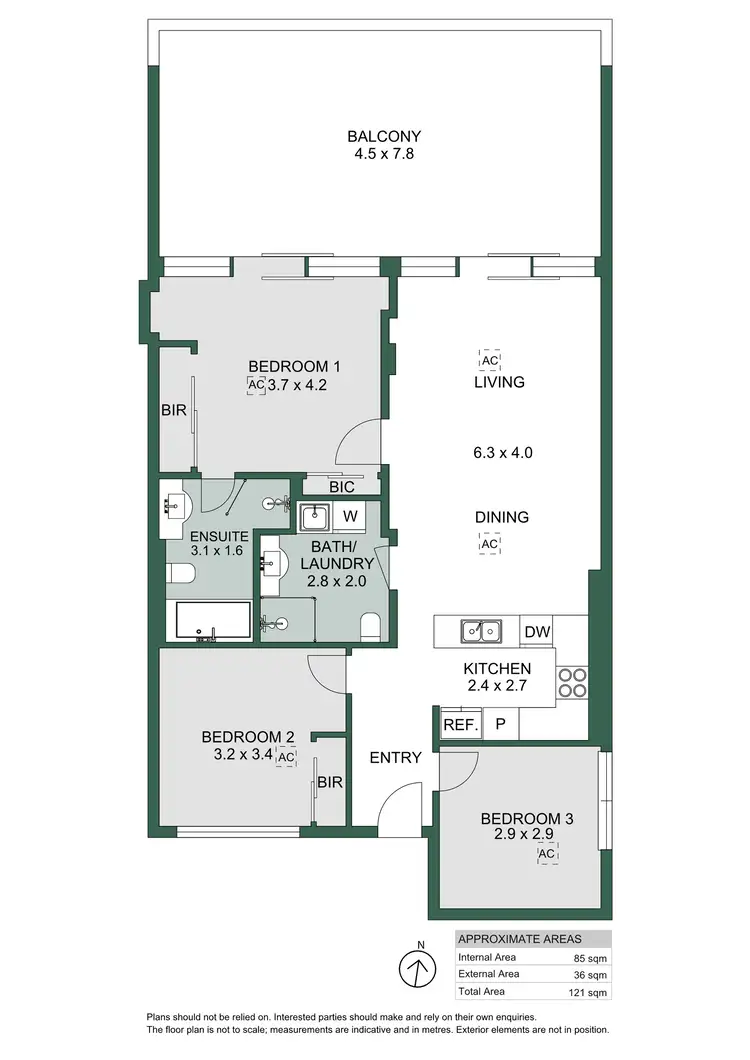 Floorplan of Homely apartment listing, 97/45 York Street, Adelaide SA 5000