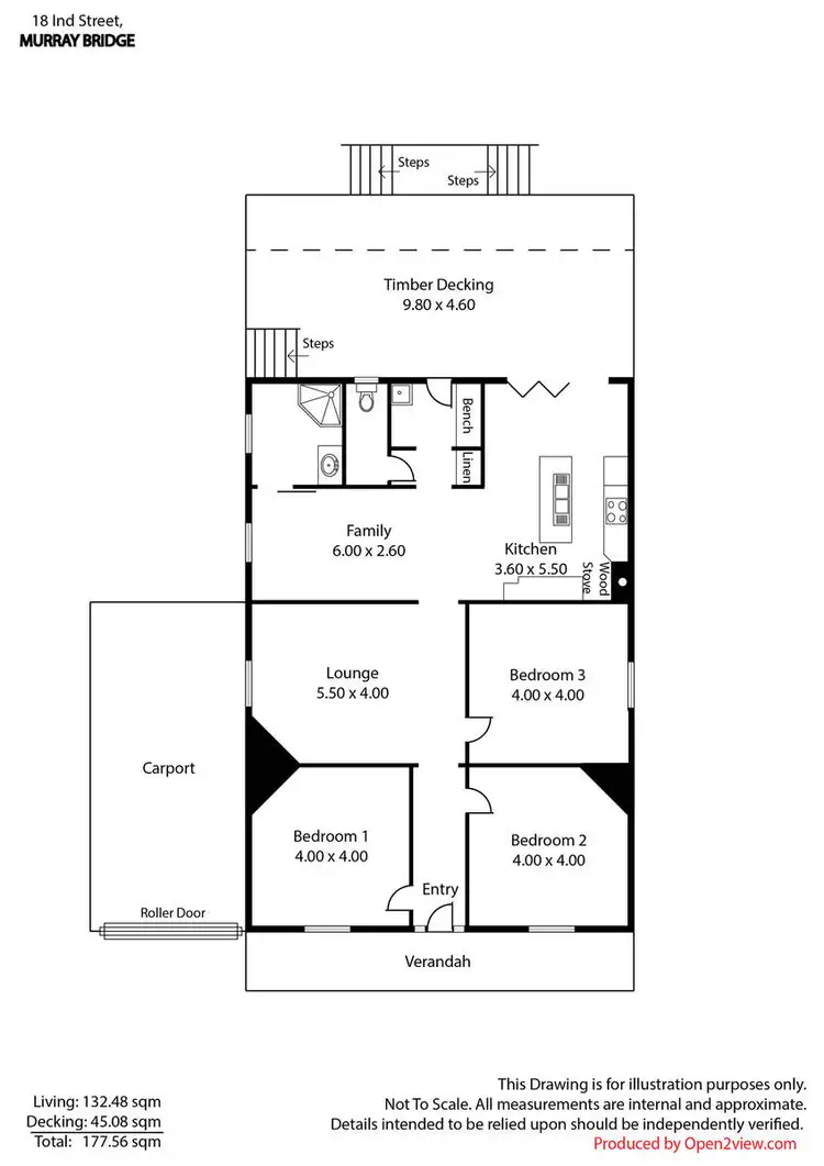 Floorplan of Homely house listing, 18 Ind Street, Murray Bridge SA 5253