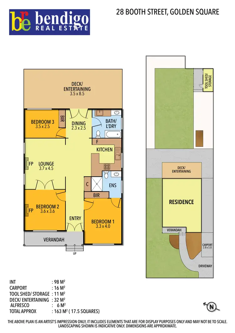 Floorplan of Homely house listing, 28 Booth Street, Golden Square VIC 3555