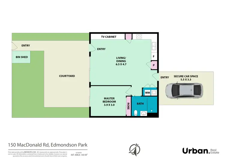 Floorplan of Homely townhouse listing, 150 MacDonald Road, Edmondson Park NSW 2174