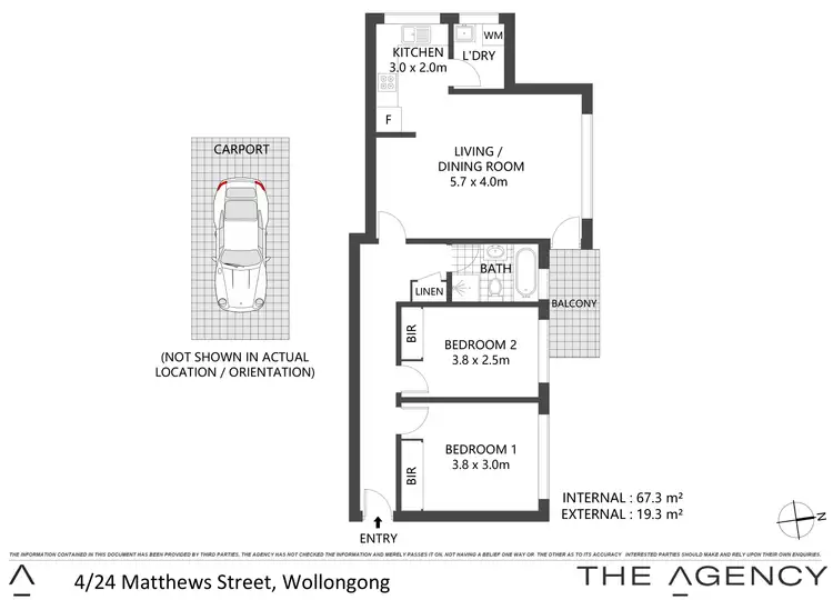 Floorplan of Homely apartment listing, 4/24 Matthews Street, Wollongong NSW 2500