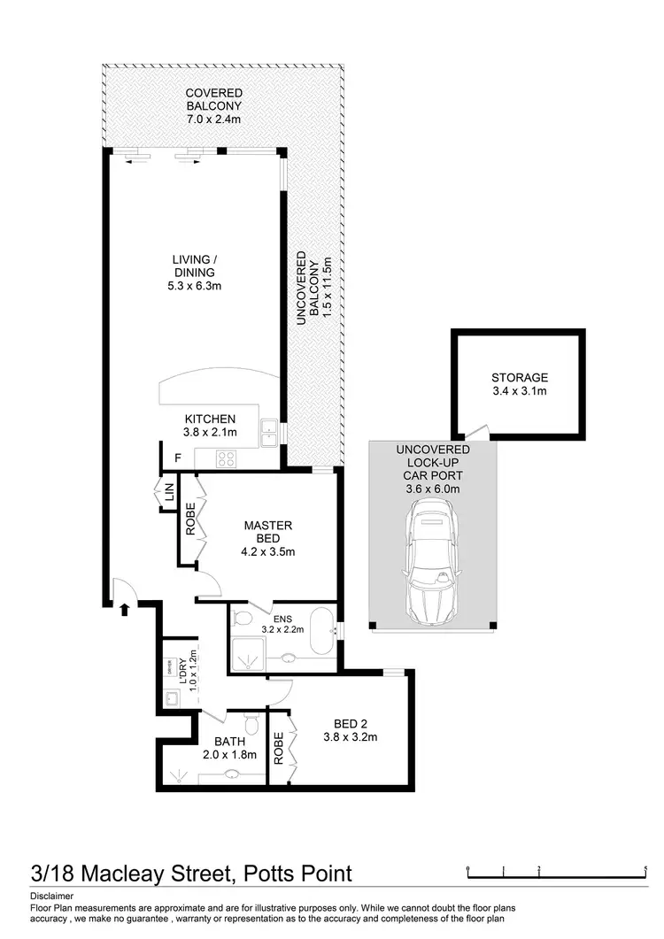 Floorplan of Homely apartment listing, 3/18-18A Macleay Street, Potts Point NSW 2011