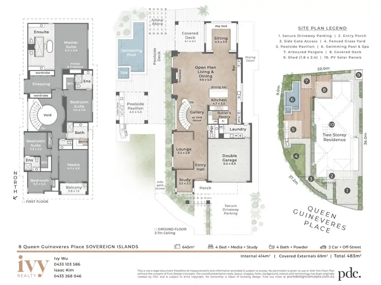 Floorplan of Homely land listing, 8 Queen Guineveres Place, Sovereign Islands QLD 4216