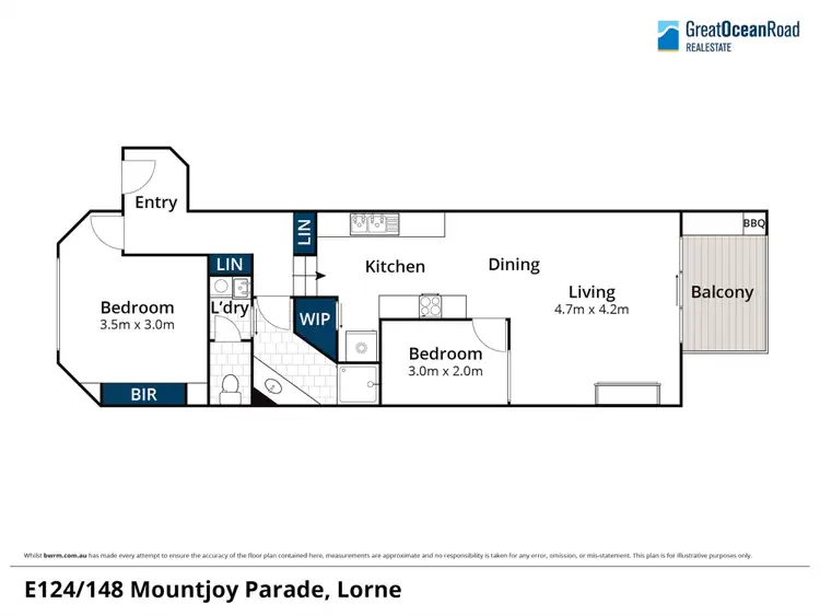 Floorplan of Homely unit listing, E124/148-174 Mountjoy Parade, Lorne VIC 3232