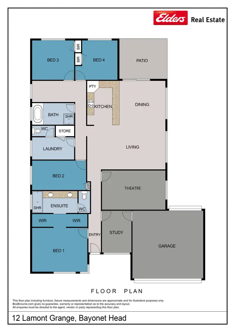 Floorplan of Homely house listing, 12 Lamont Grange, Bayonet Head WA 6330