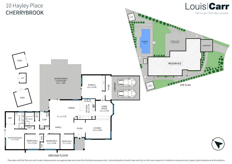 Floorplan of Homely house listing, 10 Hayley Place, Cherrybrook NSW 2126